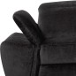 Canapé d'angle avec relax électrique tissu bouclette sensation velours, 5/6 places SINATRA, noir anthracite, angle gauche Canapé d'angle avec relax électrique tissu bouclette sensation velours, 5/6 places SINATRA, noir anthracite, angle gauche