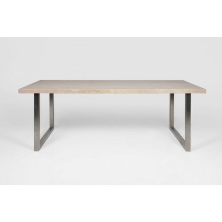 Table à manger design en chêne, ARVINE, Beige