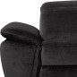 Canapé d'angle avec relax électrique tissu bouclette sensation velours, 5/6 places SINATRA, noir anthracite, angle gauche Canapé d'angle avec relax électrique tissu bouclette sensation velours, 5/6 places SINATRA, noir anthracite, angle gauche