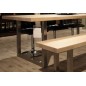 Table à manger design en chêne, ARVINE, Beige