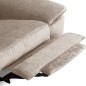 Canapé d'angle avec relax électrique tissu bouclette sensation velours, 5/6 places SINATRA, beige foncé, angle gauche Canapé d'angle avec relax électrique tissu bouclette sensation velours, 5/6 places SINATRA, beige foncé, angle gauche