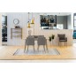 Table à manger design bois massif clair, NAXIS