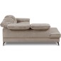 Canapé d'angle avec relax électrique tissu bouclette sensation velours, 5/6 places SINATRA, beige foncé, angle gauche Canapé d'angle avec relax électrique tissu bouclette sensation velours, 5/6 places SINATRA, beige foncé, angle gauche