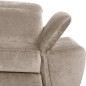 Canapé d'angle avec relax électrique tissu bouclette sensation velours, 5/6 places SINATRA, beige foncé, angle gauche Canapé d'angle avec relax électrique tissu bouclette sensation velours, 5/6 places SINATRA, beige foncé, angle gauche