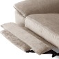 Canapé d'angle avec relax électrique tissu bouclette sensation velours, 5/6 places SINATRA, beige foncé, angle droit Canapé d'angle avec relax électrique tissu bouclette sensation velours, 5/6 places SINATRA, beige foncé, angle droit