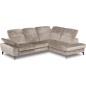 Canapé d'angle avec relax électrique tissu bouclette sensation velours, 5/6 places SINATRA, beige foncé, angle droit Canapé d'angle avec relax électrique tissu bouclette sensation velours, 5/6 places SINATRA, beige foncé, angle droit