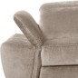 Canapé d'angle avec relax électrique tissu bouclette sensation velours, 5/6 places SINATRA, beige foncé, angle droit Canapé d'angle avec relax électrique tissu bouclette sensation velours, 5/6 places SINATRA, beige foncé, angle droit