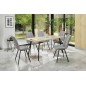 Table extensible ALBI 120x80 en chêne sonoma/noir, Bois