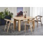 Table extensible (160 à 240) rectangulaire en chêne naturel, ELEFI, Bois