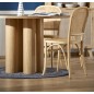 Table ronde diamètre 120 cm, chêne naturel, ELEFI RONDE, Bois