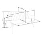 Canapé 2 places en tissu doux de qualité, vert, pieds dorés, ELEZA Canapé 2 places en tissu doux de qualité, vert, pieds dorés, ELEZA