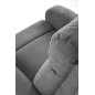 Fauteuil 1 place relax manuel en tissu de qualité, gris, OSVALDO