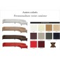 Canapé d'angle en 100% Tout Cuir italien 7 places PRESTIGO, couleur personnalisée, angle droit