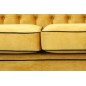 Canapé 3 places en tissu de qualité CHESTERFIELD, jaune or