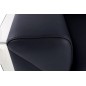 Ensemble canapé 3 places + 2 places en cuir italien vachette DESIGNO noir