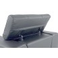 Ensemble canapé 3 places + 2 places en cuir italien vachette DESIGNO gris foncé