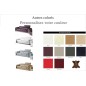 Canapé 3 places en cuir italien vachette DESIGNO couleur personnalisée