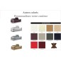 Canapé 2 places en cuir italien vachette DESIGNO couleur personnalisée