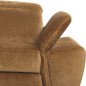 Canapé d'angle avec relax électrique tissu bouclette sensation velours, 5/6 places SINATRA, couleur miel, angle gauche Canapé d'angle avec relax électrique tissu bouclette sensation velours, 5/6 places SINATRA, couleur miel, angle gauche