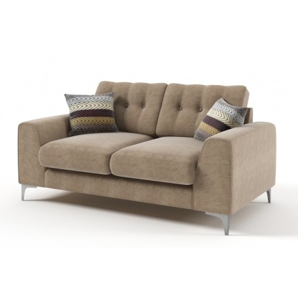 Canapé 2 places en tissu de qualité ERVIN, beige