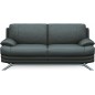 Canapé 3 places en cuir LUXE italien MARINI, gris foncé
