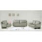 Canapé 3 places en cuir LUXE italien MARINI, gris foncé