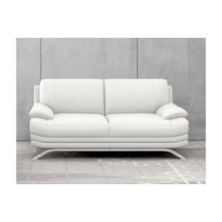 Canapé 3 places en cuir LUXE italien MARINI, blanc