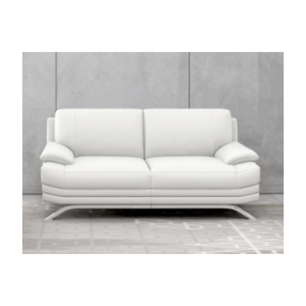 Canapé 3 places en cuir LUXE italien MARINI, blanc