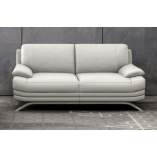 Canapé 3 places en cuir LUXE italien MARINI, gris clair