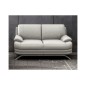 Canapé 2 places en cuir LUXE italien MARINI, gris clair