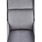 Fauteuil relax manuel, tissu gris de qualité, AGNELO