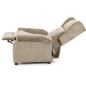 Fauteuil relax manuel, tissu gris de qualité, AGNELO, Beige