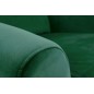 Fauteuil relax manuel, velours vert de qualité, AGNELO 2, Fauteuil 1 place
