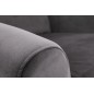Fauteuil relax manuel, velours gris de qualité, AGNELO 2, Fauteuil 1 place