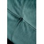 Fauteuil relax manuel, velours vert de qualité, FELLINI 2, Fauteuil 1 place