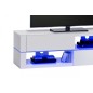 Meuble TV design laqué blanc ultra brillant, VISION