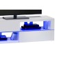 Meuble TV design laqué blanc ultra brillant, VISION