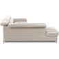 Canapé d'angle convertible en cuir italien luxe 5 places, MEMEZO, coffre, BEIGE, angle gauche Canapé d'angle convertible en cuir italien luxe 5 places, MEMEZO, coffre, BEIGE, angle gauche