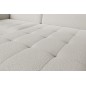 Canapé d'angle convertible - en tissu, avec rangement, blanc, angle gauche, GOVIA, 3 places