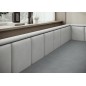 Canapé convertible en tissu avec rangement, gris foncé et gris clair, angle droit, FULA, 3 places