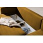 Canapé d'angle convertible en velours, avec rangement, BRONZE, angle gauche, DALLAS, 4 places