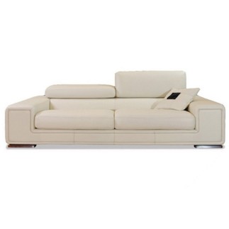 Ensemble GENEVA canapé 2 places + fauteuil 1 place en cuir luxe italien vachette