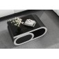 Table basse design LUXIA, noir et blanc