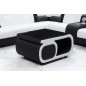 Table basse design LUXIA, noir et blanc