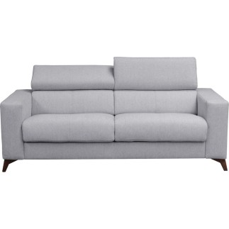 Canapé 3 places convertible en tissu de luxe AVIR, gris clair