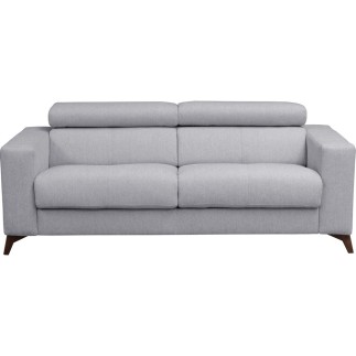 Canapé 3 places convertible en tissu de luxe AVIR, gris clair