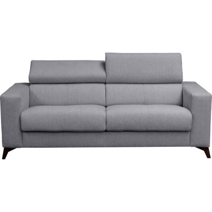 Canapé 3 places convertible en tissu de luxe AVIR, gris foncé
