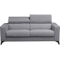 Canapé 3 places convertible en tissu de luxe AVIR, gris foncé
