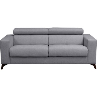 Canapé 3 places convertible en tissu de luxe AVIR, gris foncé