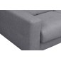 Canapé 3 places convertible en tissu de luxe AVIR, gris foncé